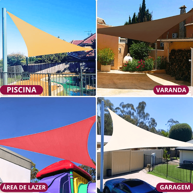 Toldo Triangular Sombreamento Estilo Light