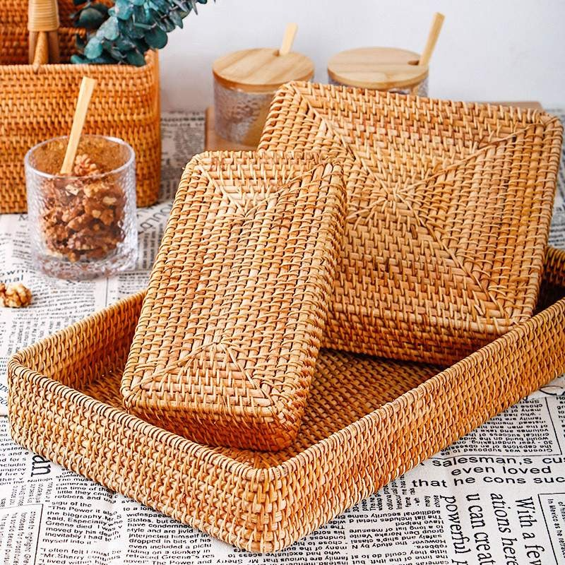 Cesta Versátil de Rattan Feita à Mão - Decora Nosso Lar