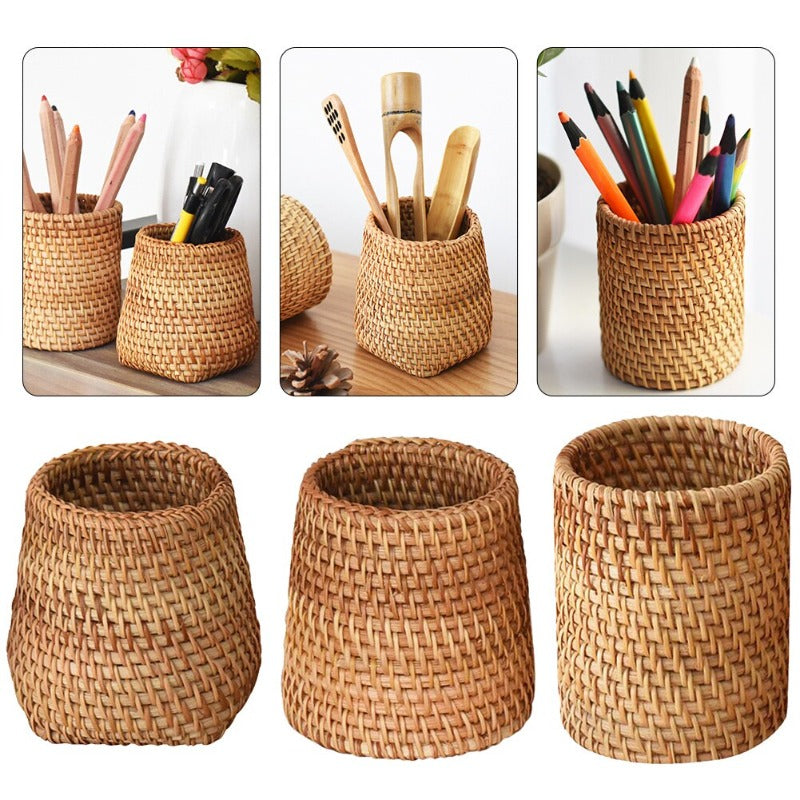 Porta Objetos Rattan - Decora Nosso Lar