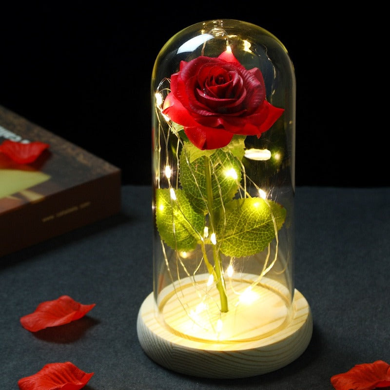 Luminária LED Rosa Love - Decora Nosso Lar