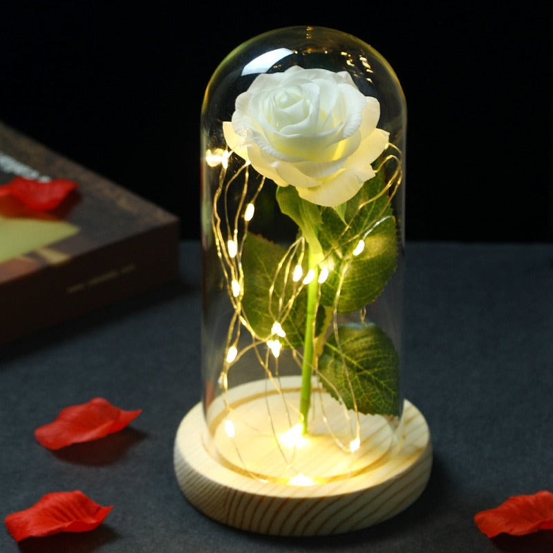 Luminária LED Rosa Love - Decora Nosso Lar