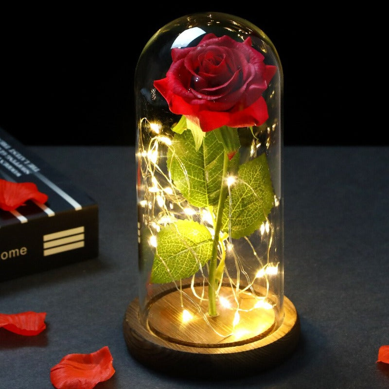 Luminária LED Rosa Love - Decora Nosso Lar