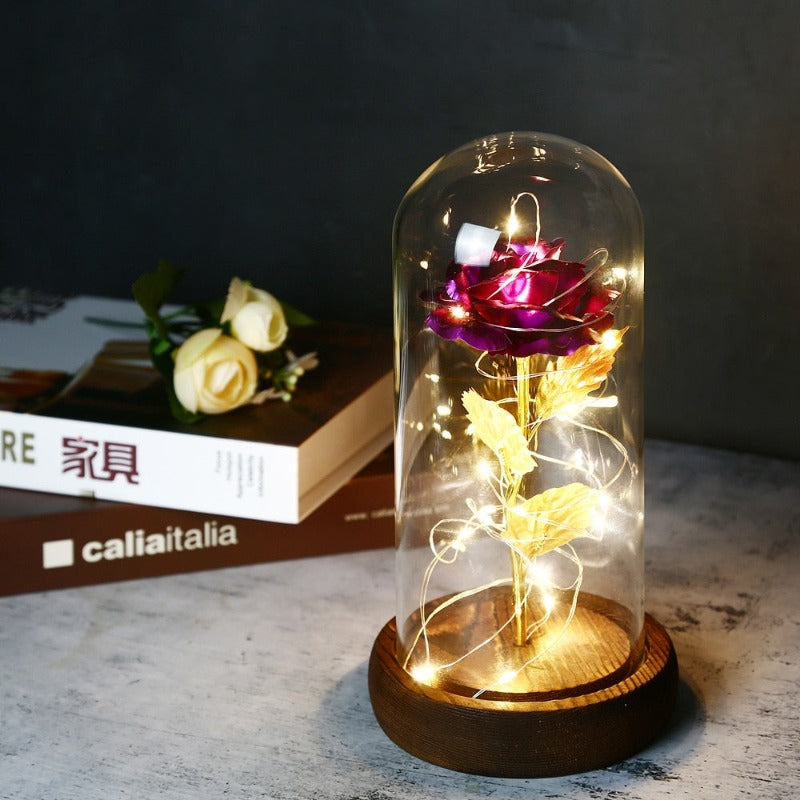 Luminária LED Rosa Love - Decora Nosso Lar