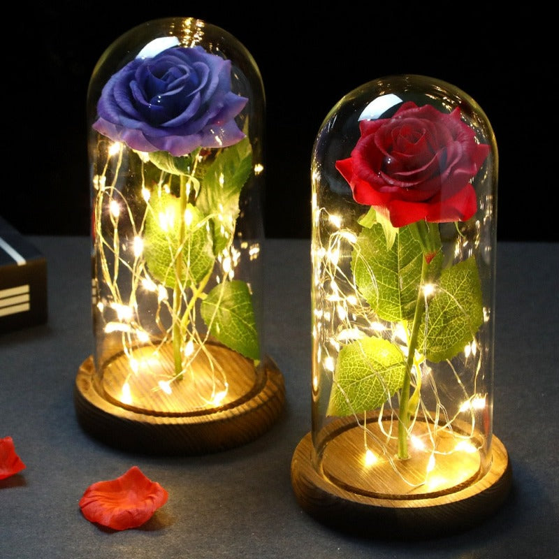 Luminária LED Rosa Love - Decora Nosso Lar