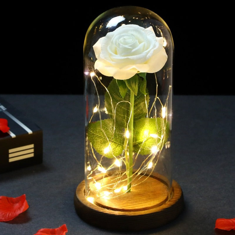 Luminária LED Rosa Love - Decora Nosso Lar